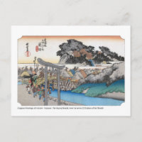 ukiyoe - Hiroshige - No.06 Fujisawa - Postcard