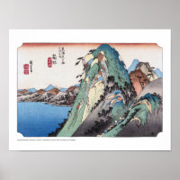 ukiyoe - Hiroshige - No.10 Hakone - Poster