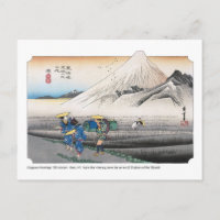 ukiyoe - Hiroshige - No.13 Hara - Postcard