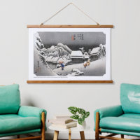 ukiyoe - Hiroshige - No.15-2 Kambara - Hanging Tapestry