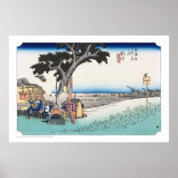 ukiyoe - Hiroshige - No.27 Fukuroi - Poster