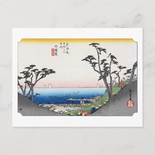 ukiyoe Hiroshige No.32 Shirasuka Postcard