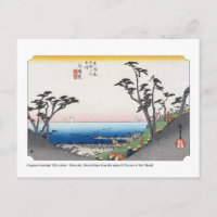 ukiyoe - Hiroshige - No.32 Shirasuka - Postcard