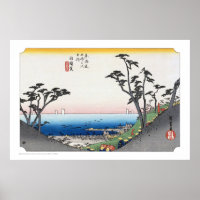 ukiyoe - Hiroshige - No.32 Shirasuka - Poster