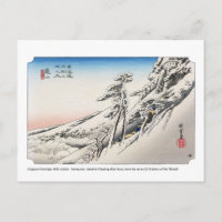 ukiyoe - Hiroshige - No.46 Kameyama - Postcard