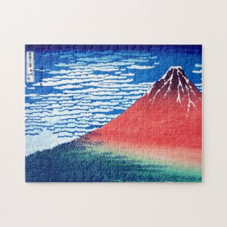 ukiyoe - Hokusai : No.33 Red Fuji - Jigsaw Puzzle