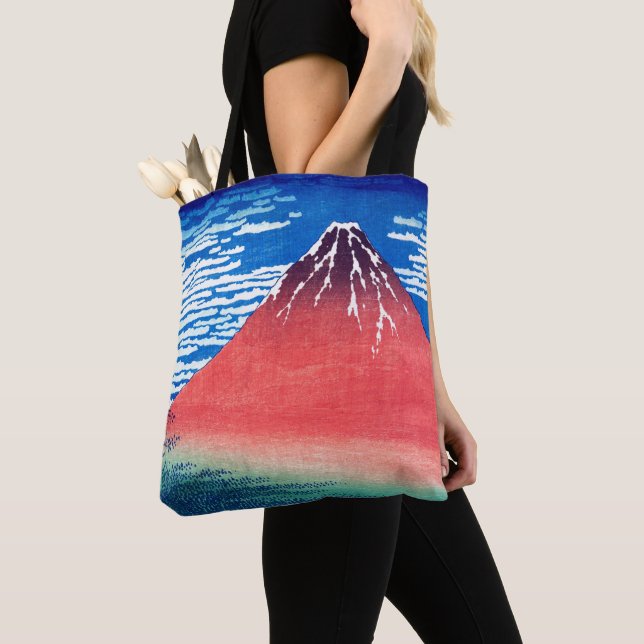 ukiyoe - Hokusai : No.33 Red Fuji -  Tote Bag (Close Up)