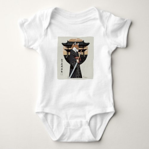 UKIYOE JAPANESE SHIBA INU BABY BODYSUIT