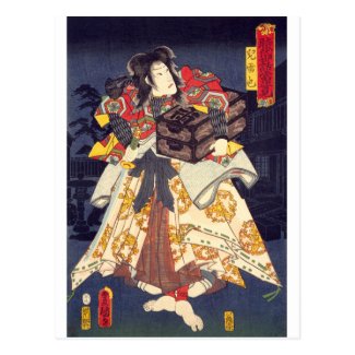 ukiyoe - Jiraiya - No.01 Toyokuni - Postcard
