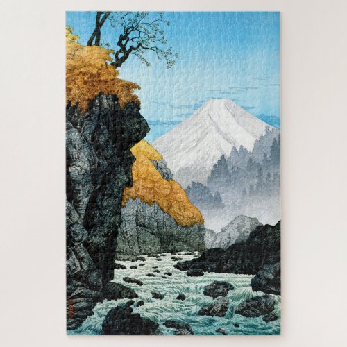 Ukiyoe [komei] 04 Foot of Mount Ashitaka Jigsaw Puzzle
