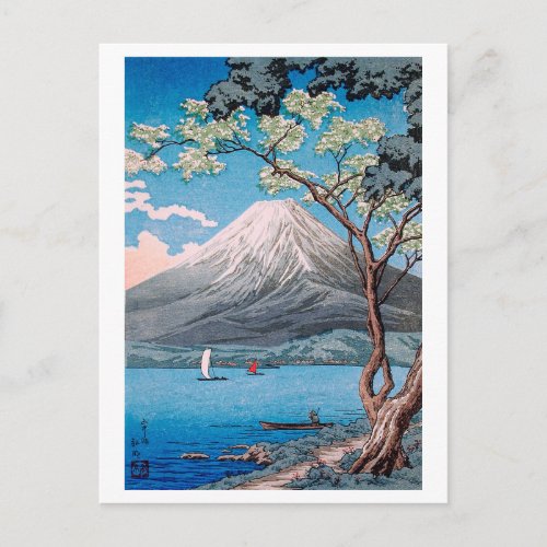 ukiyoe [komei] Mount Fuji from Lake Yamanaka Postcard