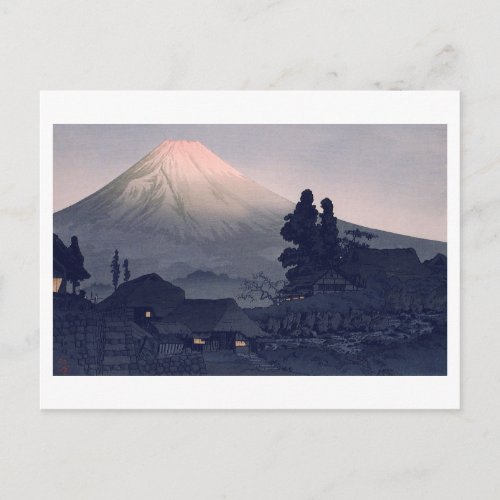 ukiyoe [komei] Mount Fuji From Mizukubo Postcard