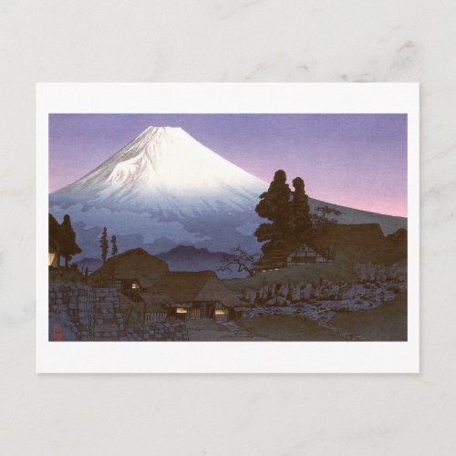 ukiyoe [komei] Mount Fuji From Mizukubo Postcard