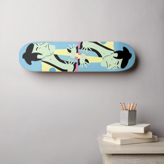 UKIYOE - TOSHUSAI SYARAKU SKATEBOARD (Wall Art (Horz))