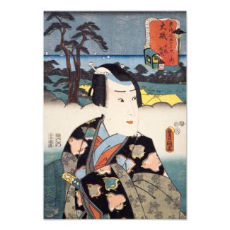 ukiyoe [Toyokuni] 12−08 Jyūrō Sukenari at Ōiso