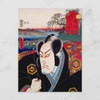 ukiyoe [Toyokuni] 31−22 Kumagai Naozane at Fujieda Postcard