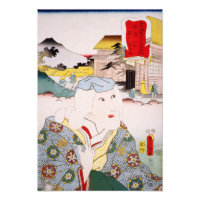 ukiyoe [Toyokuni] 49−35 Yamamoto Kansuke’s mother  Photo Print