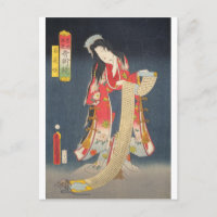 ukiyoe - Toyokuni - No.04 Wakana hime - Postcard