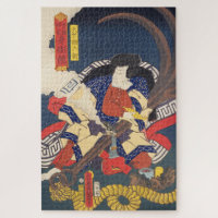 ukiyoe - Toyokuni - No.08 Tenjiku Tokubē - Jigsaw Puzzle