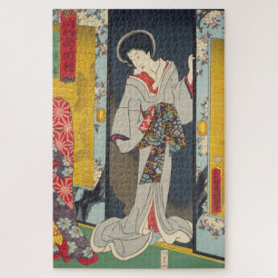 ukiyoe - Toyokuni - No.10 Ama Myōchin - Jigsaw Puzzle
