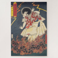 ukiyoe - Toyokuni - No.14 Narukami shōnin - Jigsaw Puzzle