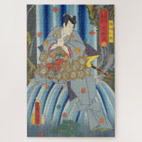 ukiyoe - Toyokuni - No.21 Kazama Hachirō - Jigsaw Puzzle