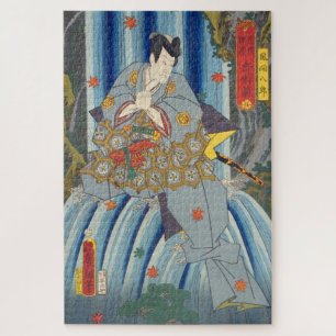 ukiyoe - Toyokuni - No.21 Kazama Hachirō - Jigsaw Puzzle