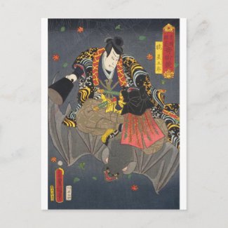 ukiyoe - Toyokuni - No.28 Akatsuki Hoshigorō - Postcard