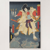 ukiyoe - Toyokuni - No.32 Kumeno heinaizaemon ... Jigsaw Puzzle