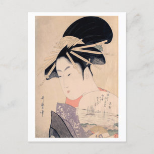 Ukiyoe [Utamaro] beauties 020 Postcard