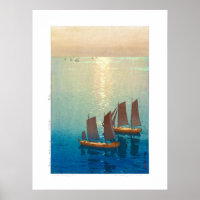 ukiyoe - Yoshida - 01  - Glittering Sea Poster