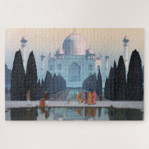 ukiyoe - Yoshida - 03 - Taj Mahal in Morning Mist  Jigsaw Puzzle