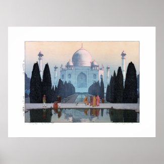ukiyoe - Yoshida - 03 - Taj Mahal in Morning Mist 
