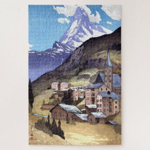 ukiyoe - Yoshida - 04 - Matterhorn - Jigsaw Puzzle