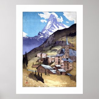 ukiyoe - Yoshida - 04 - Matterhorn - 