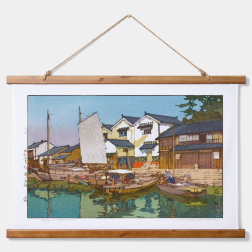 ukiyoe - Yoshida - 05 - Kura in Tomonoura -  Hanging Tapestry
