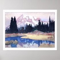 ukiyoe - Yoshida - 07 - Mount Rainier -  Poster