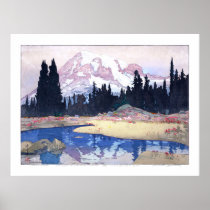 ukiyoe - Yoshida - 07 - Mount Rainier -  Poster