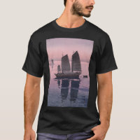 ukiyoe - Yoshida - 12 - Sailing Boats-Evening -  T-Shirt
