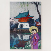 ukiyoe - Yoshida - 13 - Shinobazu Pond -  Jigsaw Puzzle