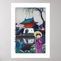 ukiyoe - Yoshida - 13 - Shinobazu Pond -  Poster