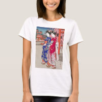 ukiyoe - Yoshida - 14 - Maiko -  T-Shirt