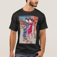 ukiyoe - Yoshida - 14 - Maiko -  T-Shirt