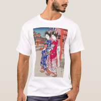 ukiyoe - Yoshida - 14 - Maiko -  T-Shirt