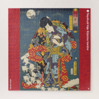 ukiyoe - Zokushu Jiraiya - Japanese magician - Jigsaw Puzzle