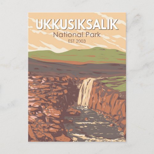 Ukkusiksalik National Park Canada Travel Vintage Postcard