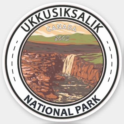 Ukkusiksalik National Park Canada Travel Vintage Sticker