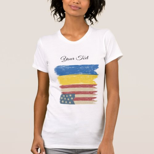 Ukrain USA vintage  T_Shirt