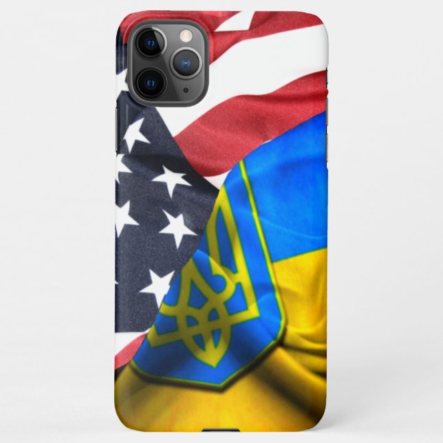 Ukraine America friends forever iPhone Case (Back)