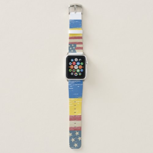 Ukraine American Frag for Friendship  Apple Watch Band